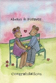 Engagement Card Always and Forever Single Card