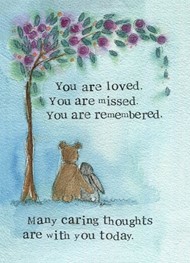 Thinking of You Sympathy Card You Are Remembered
