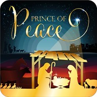 Prince Of Peace Christmas Coaster