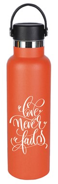 Love Never Fails Thermos Bottle