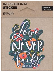 Love Never Fails Sticker