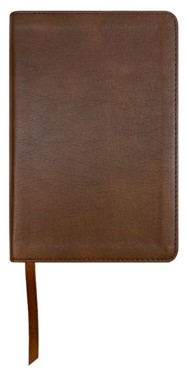 NASB Compact Text Bible, Brown, Leathertex
