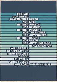 Romans 8:38-39 - A4 Print - Greens