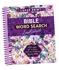 Bible Word Search Devotional (Large Print)