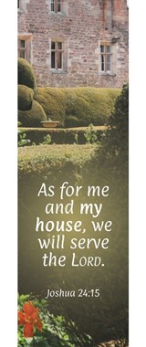 Inspirational Bookmark: As For Me (Package Of 25)