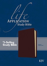 KJV Life Application Study Bible, Burgundy