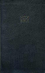KJV Ultraslim Reference Bible, Bonded Leather, Black Indexed