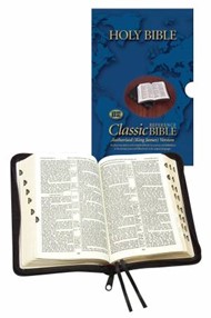 KJV Classic Reference Bible With Zip, Black, Indexed