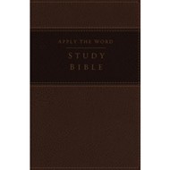 NKJV: Apply The Word Study Bible, Large Print, Brown