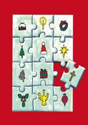 Pack of 6 (with envelopes) - Christmas Jigsaw