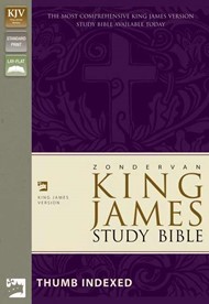 KJV Zondervan Study Bible, Black, Indexed, Red Letter Ed.