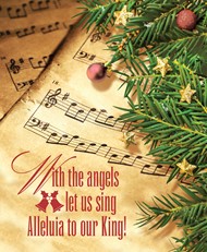 Our King Music Christmas Bulletin, Large (Pkg of 50)