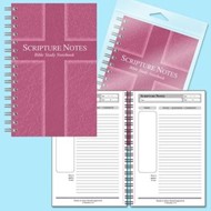 Scripture Notes Bible Study Notebook, Rose