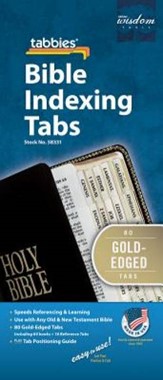 Bible Index Tabs Regular Gold