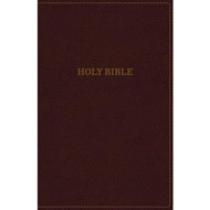 KJV Thinline Bible, Burgundy, Indexed, Red Letter Ed.