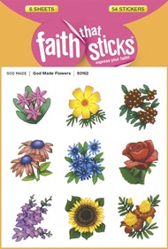 God Made Flowers - Faith That Sticks Stickers