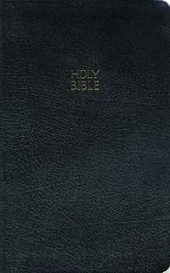 Kjv Ultraslim Bible, Bonded Leather Black Indexed
