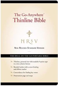 NRSV Go-Anywhere Thinline Bible, Bonded Leather, Black