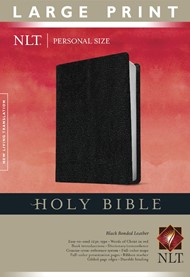 NLT Holy Bible, Personal Size Large Print, Black