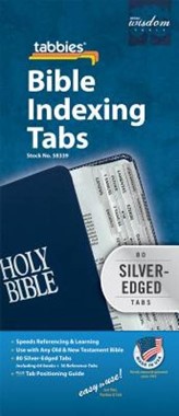 Bible Index Tabs Regular Silver