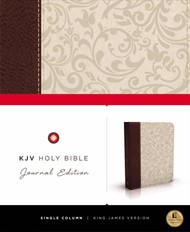 KJV Journal Edition, Imitation Leather, Brown/Cream