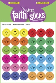 Mini Happy Face - Faith That Sticks Stickers