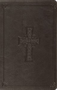 ESV Value Thinline Bible, Trutone, Charcoal, Celtic Cross