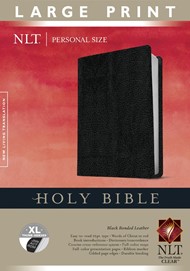 NLT Holy Bible Personal Size Large Print, Black, Indexed