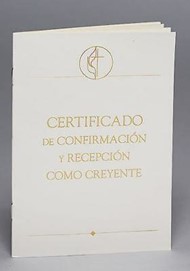 Metodista Unida Certificados de Confirmación y Recepción com