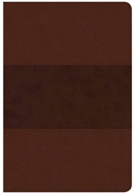 CSB Giant Print Reference Bible, Saddle Brown, Indexed