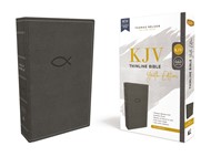 KJV Thinline Bible, Youth Edition, Gray, Red Letter