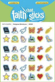 Religious Miniatures - Faith That Sticks Stickers