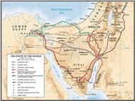 The Route Of The Exodus Map