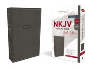 NKJV Thinline Bible, Youth Edition, Gray, Red Letter