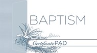 Baptism Certificate Pad (Pack of 6)