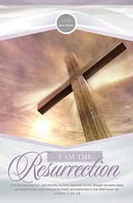 I Am The Resurrection Bulletin (Pack of 100)