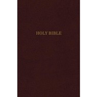 KJV Thinline Reference Bible, Burgundy, Indexed, Red Letter