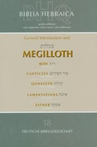 Hebrew Suttgartensia 5th Ed. Megilloth