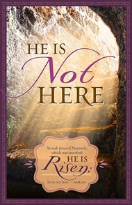 He Is Not Here Bulletin (Pack of 100)