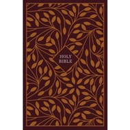 KJV Thinline Reference Bible, Burgundy/Orange