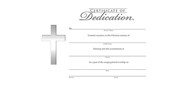 Certificate Of Dedication (Pack of 6)