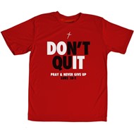 Don't Quit Red Youth Active T-Shirt, Large