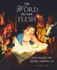The Word Nativity Christmas Bulletin, Large (Pkg of 50)