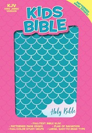KJV Kids Bible, Aqua LeatherTouch