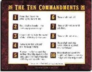 Ten Commandments Poster 20X26