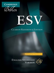 ESV Clarion Reference Edition Black Calf Split Leather