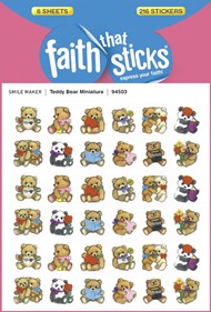 Teddy Bear Miniature - Faith That Sticks Stickers