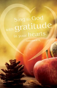 Gratitude Thanksgiving Bulletin (Pkg of 50)