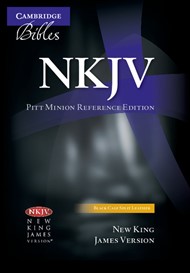 NKJV Pitt Minion Reference Edition, Black Calf Split Leather