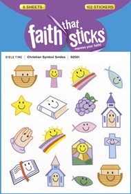 Christian Symbol Smiles - Faith That Sticks Stickers